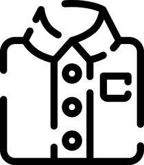 点線アイコン ワイシャツ