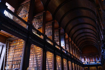 Fototapeta premium The Long Room at Trinity College in Dublin, Ireland