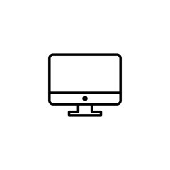 Computer icon vector illustration. computer monitor sign and symbol