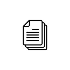 Fototapeta premium Document icon vector illustration. Paper sign and symbol. File Icon