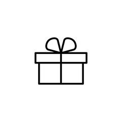 Gift icon vector illustration. gift sign and symbol. birthday gift