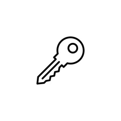 Key icon vector illustration. Key sign and symbol.