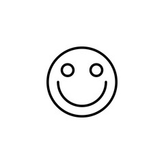 smile icon vector illustration. smile emoticon icon. feedback sign and symbol