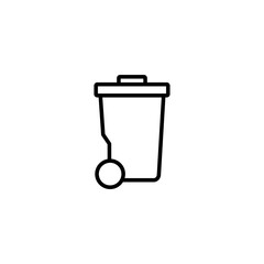 Trash icon vector illustration. trash can icon. delete sign and symbol.
