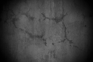 Old wall texture cement dark black gray  background abstract grey color design are light with white gradient background.