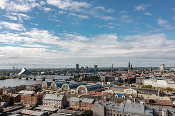 View over the city of Riga