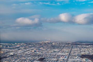 clouds over the city