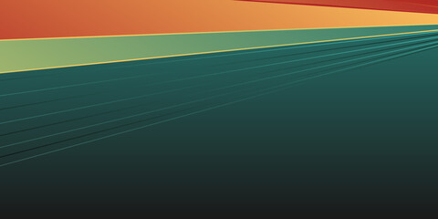 Bright abstract multicoloured background with orange and green wave