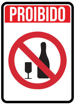 PLACA PROIBIDO BEBIDAS ALCO&Oacute;LICAS, PROIBIDO BEBIDAS ALCO&Oacute;LICAS , PROIBIDO &Aacute;LCOOL 