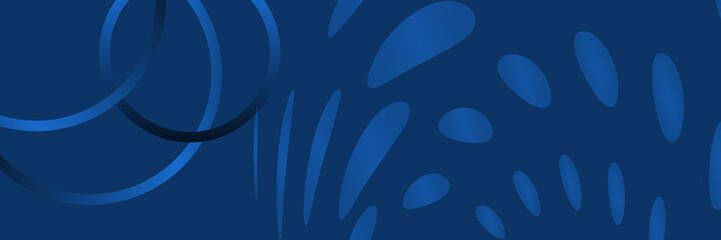 Minimal geometric background. Dark blue elements with fluid gradient.