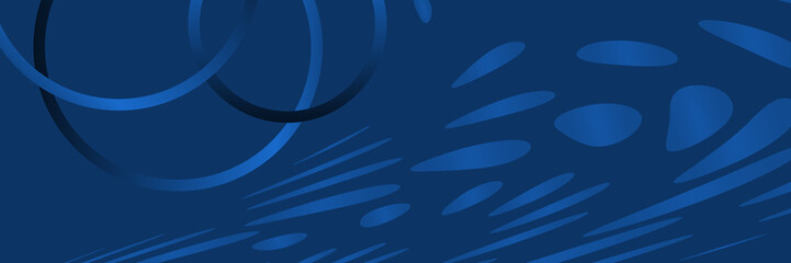 Minimal geometric background. Dark blue elements with fluid gradient.