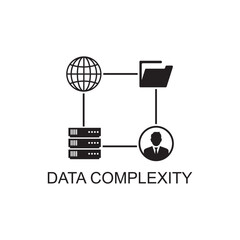 data complexity icon , technology icon