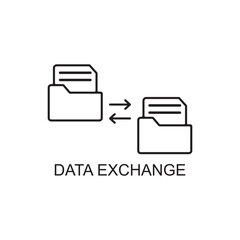 data exchange icon , technology icon