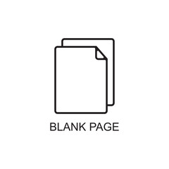 blank page icon , technology icon