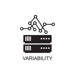 variability icon , technology icon vector
