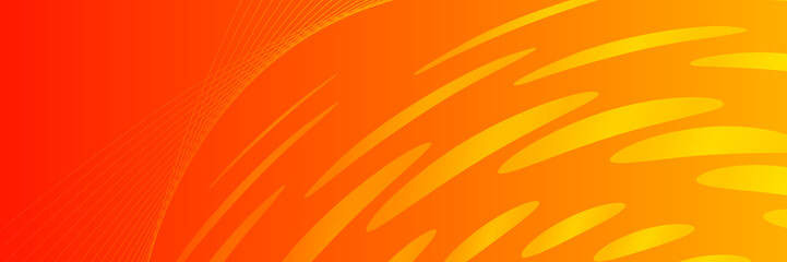 abstract orange background with lines circle and halftone effect