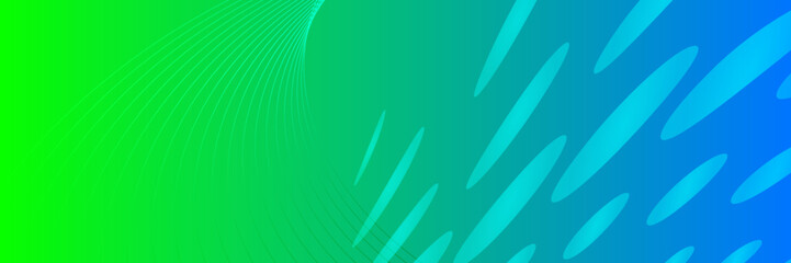 Fototapeta premium Abstract blue and green geometric background, vector illustration