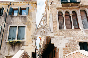 Fototapeta na wymiar Old houses in Venice, Italy