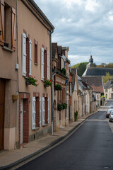 Fototapeta na wymiar Beautiful French architecture in Champagne sparkling wine making town Hautvillers, Champagne, France