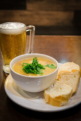 soup with bread