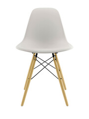 White scandinavian cafe chair mockup. white. Transparent. Png