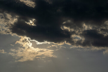 The sky was overcast, a dramatic sky.