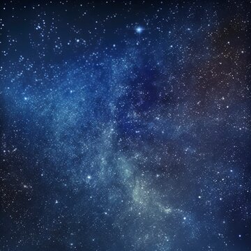 Stars in sky, starry night starlight shine of milky way, space cosmic background, starry background. © vuang
