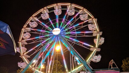 ferris wheel at night
