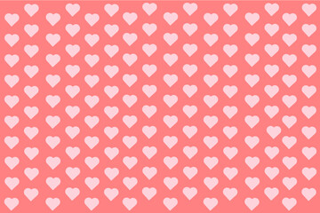 ピンク色のハート型の背景素材