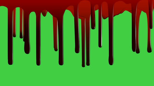 red blood drop footage, with green background, suitable for, hobby, intro, outro, slide, opening, advertisement, etc.