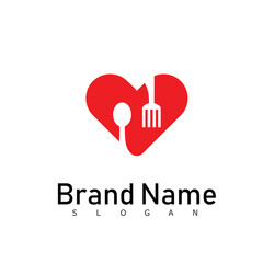 love hard restaurant design eat logo