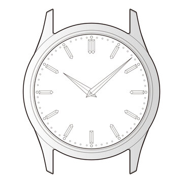 clock watch time bezel watch case