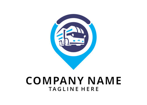 Steer Location Map Pin Car Driver Navigation Find Logo Design with Layout Template