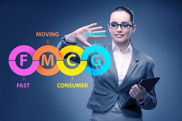 FMCG concept - fast moving consumer goods