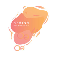 Liquid Background, Gradient Bubble Vector, Logo Template Banner And Abstract Wallpaper Poster