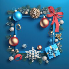 Christmas decoration suitable for greeting cards. Illustration about Christmas. Made by AI.