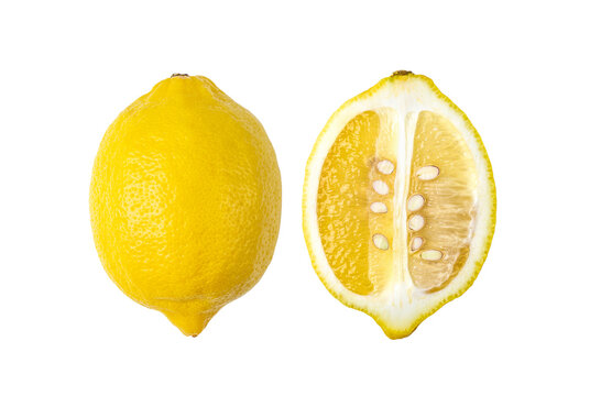 Lemon Citrus Fruit Isolated On Transparent Png