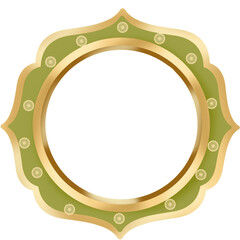 islamic golden frame