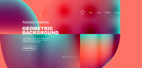 Circle abstract background with fluid gradient colors. Vector illustration for wallpaper, banner, background, leaflet, catalog, cover, flyer