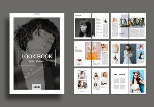 Look Book Template Layout