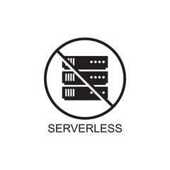 Fototapeta na wymiar serverless icon , technology icon vector