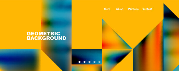 Dynamic lines, triangles, rectangles geometric abstract background. Vector Illustration For Wallpaper, Banner, Background, Card, Book Illustration, landing page