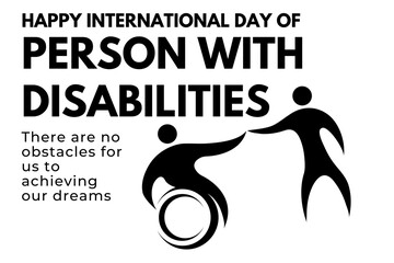 Happy international day of people with disabilities