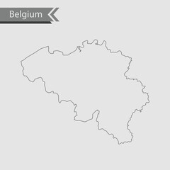 Obraz na płótnie Canvas map of Belgium