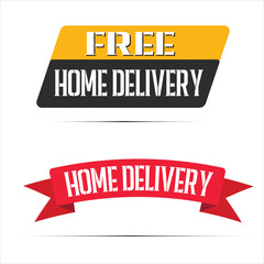Free home delivery  label design