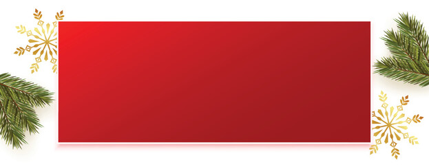 decorative merry christmas event banner with text space