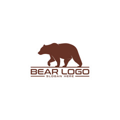 bear logo design vector