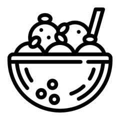 ice cream dessert coconut summer icon