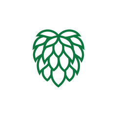 Hop icon, Beer Brewery logo design Vector illustration
