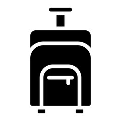 luggage travel vacation holiday icon